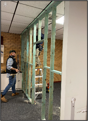 Henty new wall Learning environments