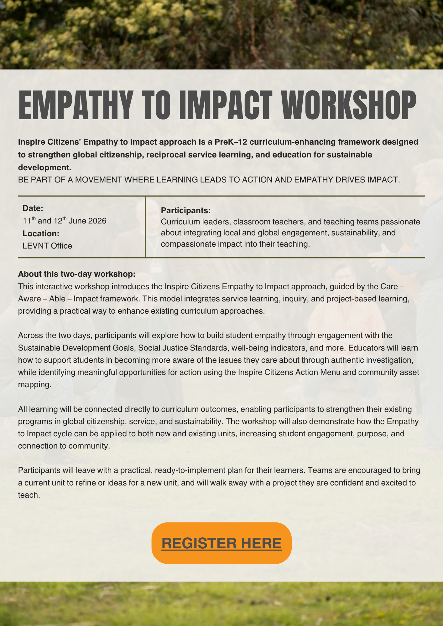 Empathy to Impact Flyer June 2026